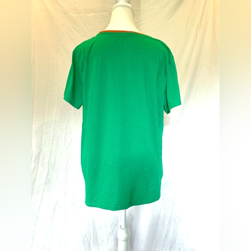 George Cotton Funny Christmas Graphic‎ T-Shirt Green XL - Picture 4 of 5
